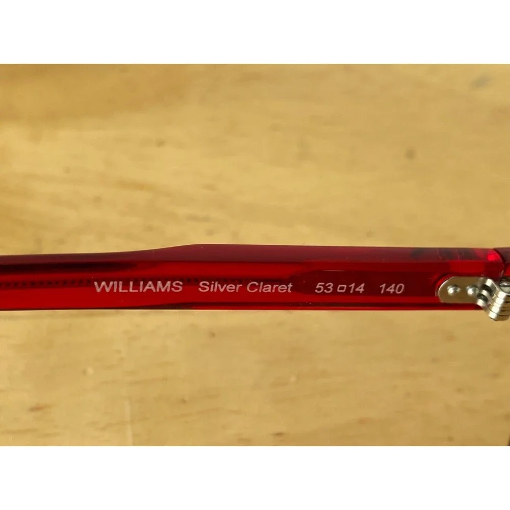 Claire Goldsmith Williams Silver Claret 53-14 140 Eyeglasses Frame